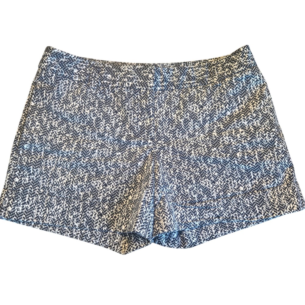 Express Black White Chevron‎ Geometric Print Dress Shorts Womens Size 8
